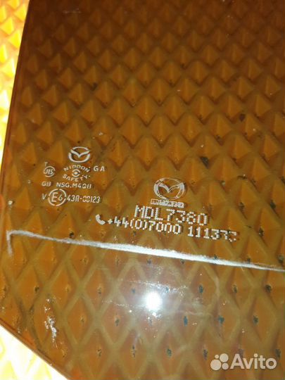 Стекло двери заднее правое Mazda 6 GJ