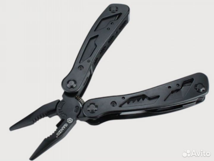 Мультитул Ganzo G104, черный 11 функций