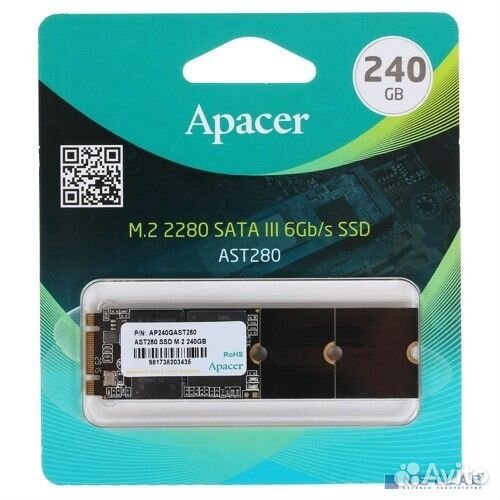 Apacer SSD M.2 2280 240GB AST280 Client SSD AP240g