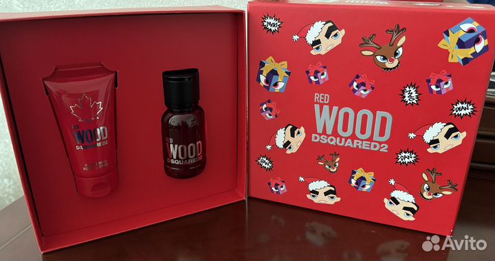 Dsquared2 RED Wood набор оригинал из Лэтуаль