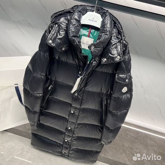 Куртка пуховик женский moncler длинный premium