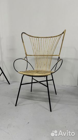 Кресло плетеное бу