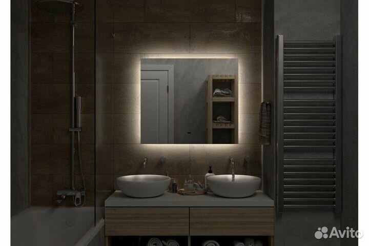 Зеркало с подсветкой Art&Max Perugia 800x800 AM-P