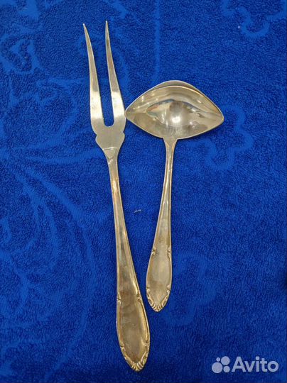 Столовые приборы сервировочные мельхиор