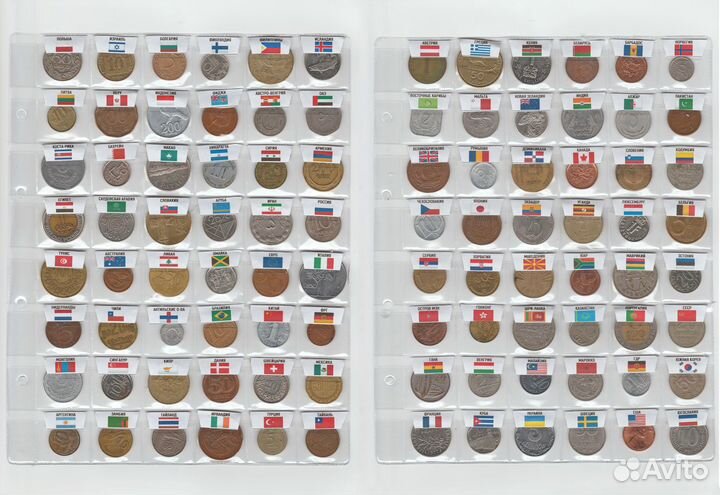 Монеты мира 96 стран: Европа, Aзия, Африка,острова