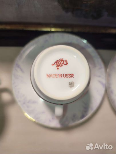 Чашечки кофейные костяной фарфор лфз 