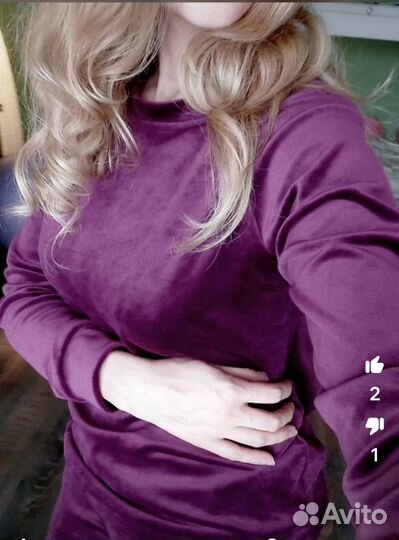 Велюровый костюм 44 размер