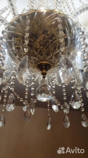 Люстра хрустальная бу