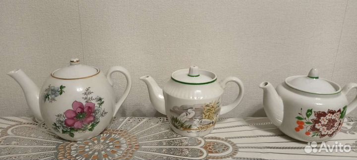 Чашки,блюдца,чайники.Дулева.Вербилка