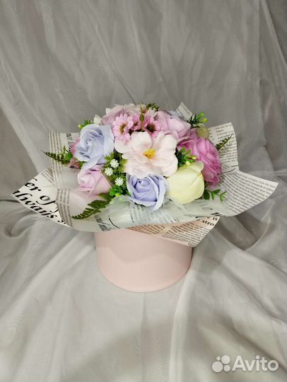 Букет из мыльных цветов