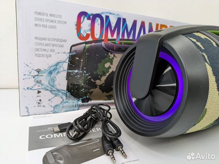 Колонка Commander 80 ватт с подсветкой