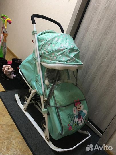 Санки коляска nika disney
