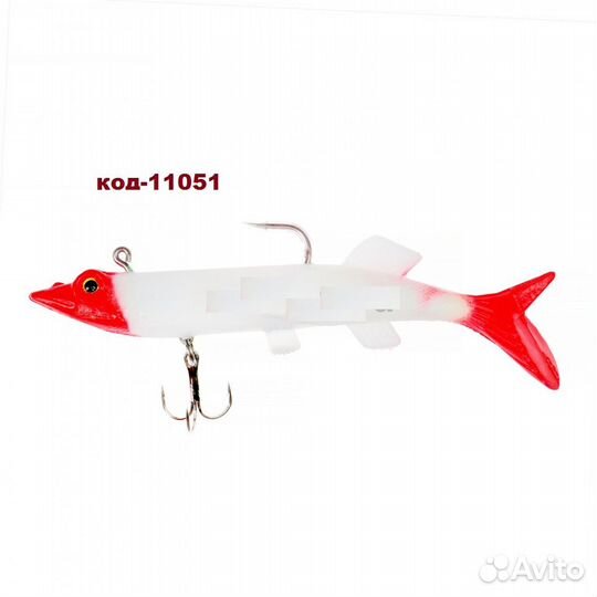 Рыбка силиконовая оснащенная SkyFish DGY 14cm