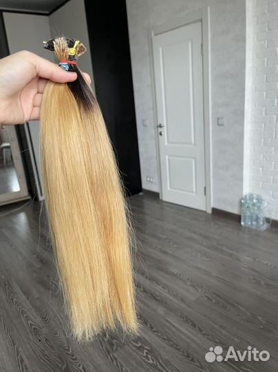 Волосы для наращивания б/у светлые блонд