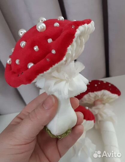 Грибы текстильные, ручная работа