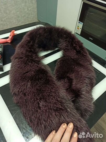 Норковая шапка формовка, песцовый воротник