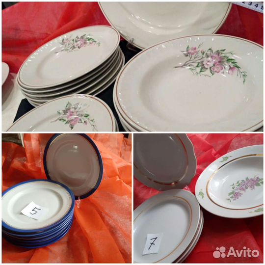 Фарфоровые тарелки СССР