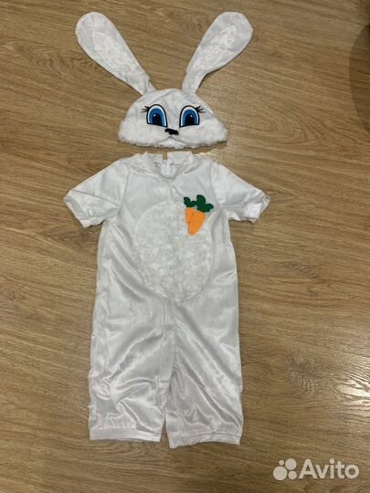 Новогодний костюм зайчик на 3-4 года