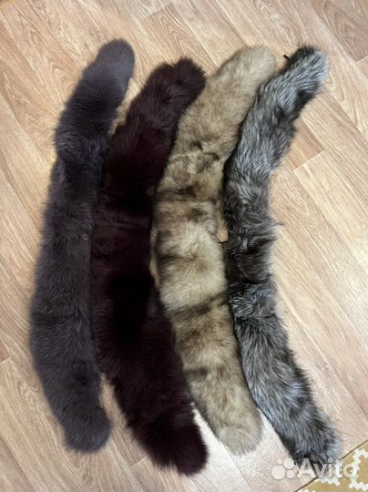 Воротник песца мех