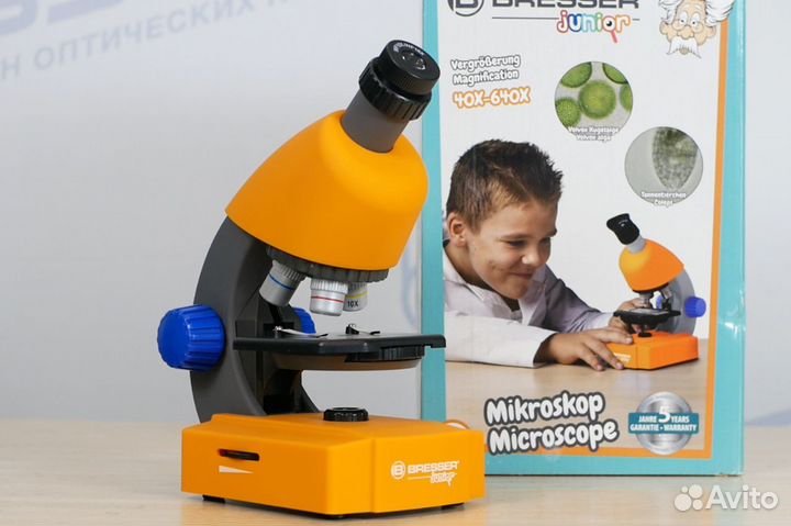 Микроскоп Bresser Junior 40-640x, оранжевый