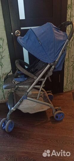 Прогулочная коляска babyton click blue