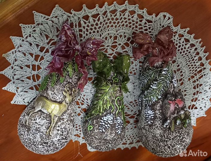 Елочные игрушки ручной работы