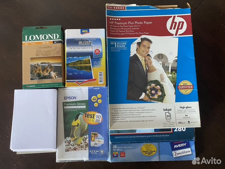Фотобумага для струйного принтера б/у