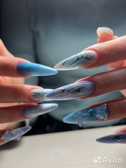 Маникюр, наращивание ногтей, любые дизайны