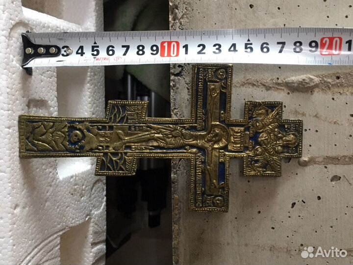 Крест киотный эмаль