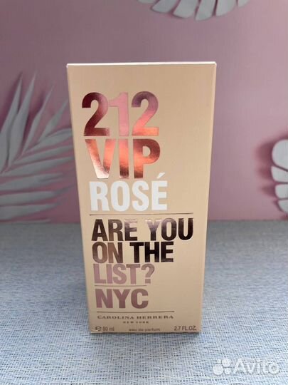 Парфюм Carolina Herrera 212 VIP Rose (Euro)