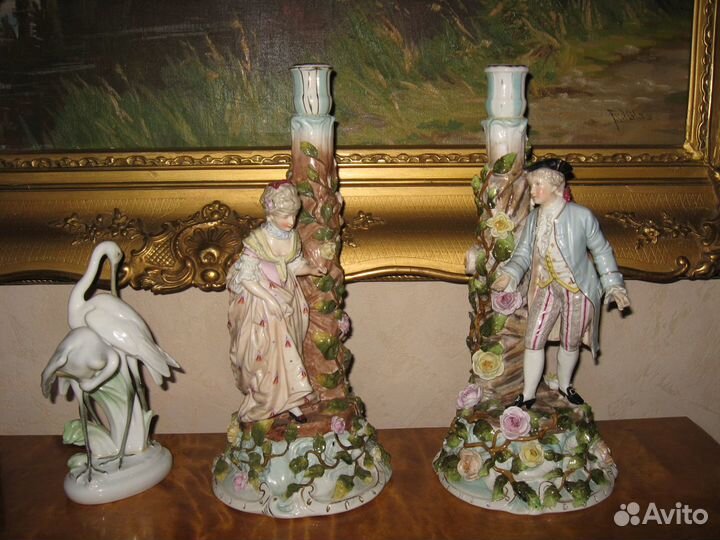 Старинная ваза Германия хутчнройтер