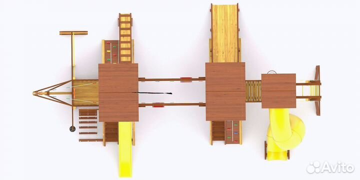 Детский комплекс песочница горка качели доставка