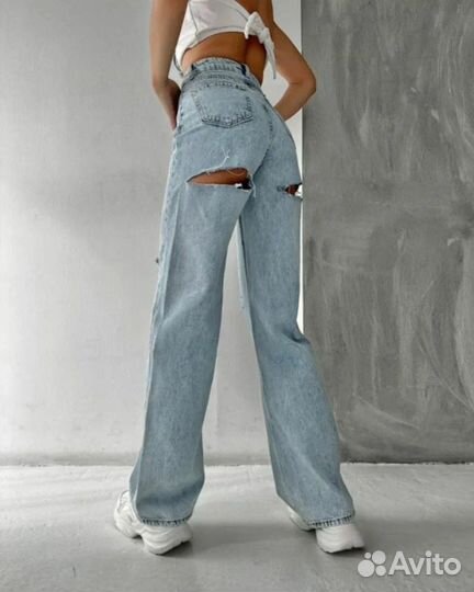 Джинсы lime 36 голубые