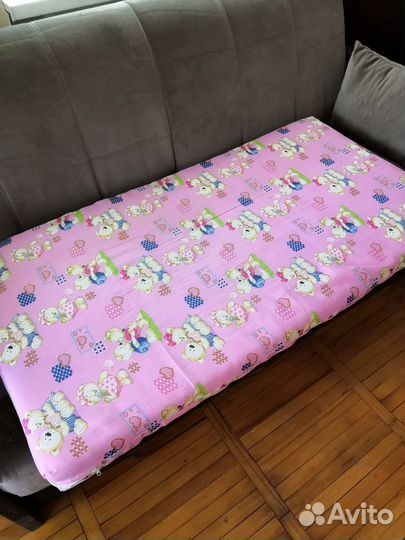 Кроватка качалка детская с матрасом