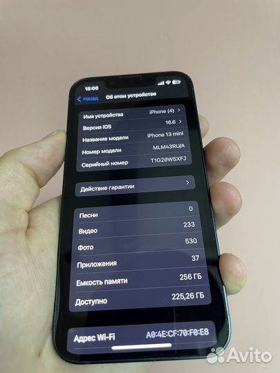 Телефон iPhone 13 mini 256gb рст