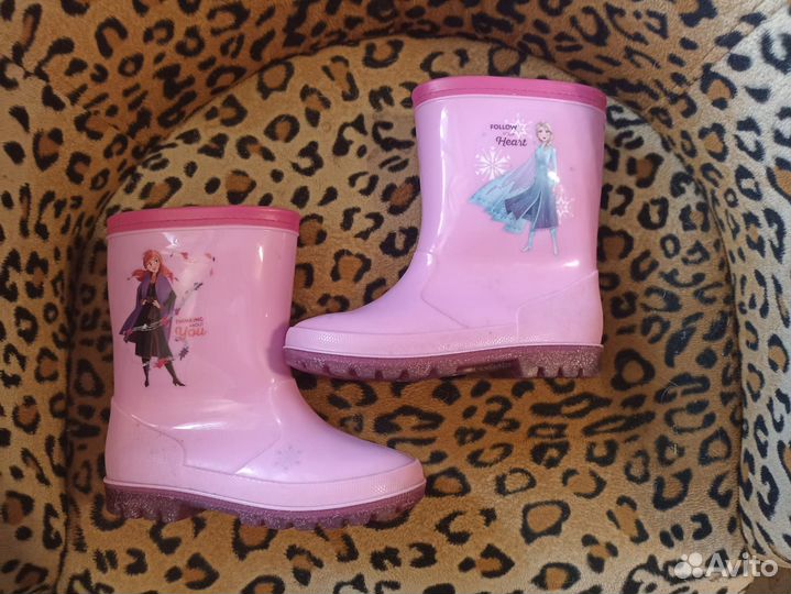 Утеплённые резиновые сапоги Холодное сердце