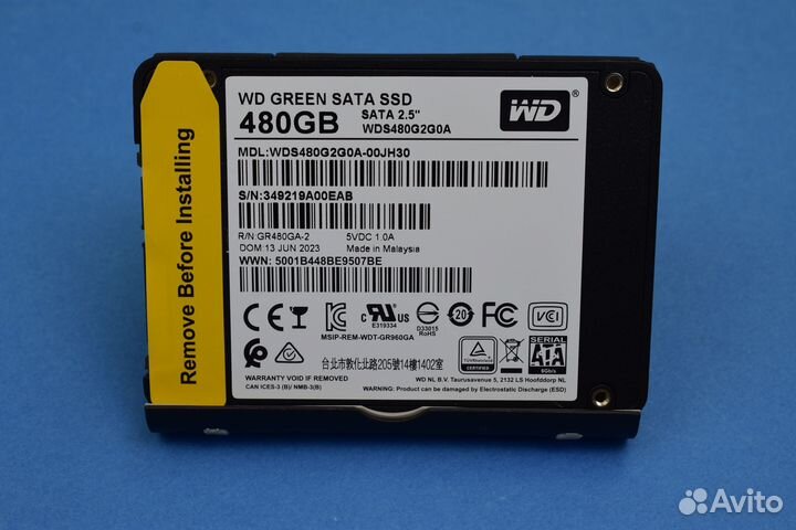 WD green 480GB GR 480GA-2 2,5