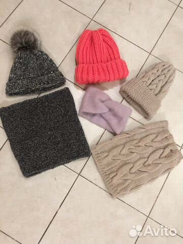 Шапка, снуд шерсть новое
