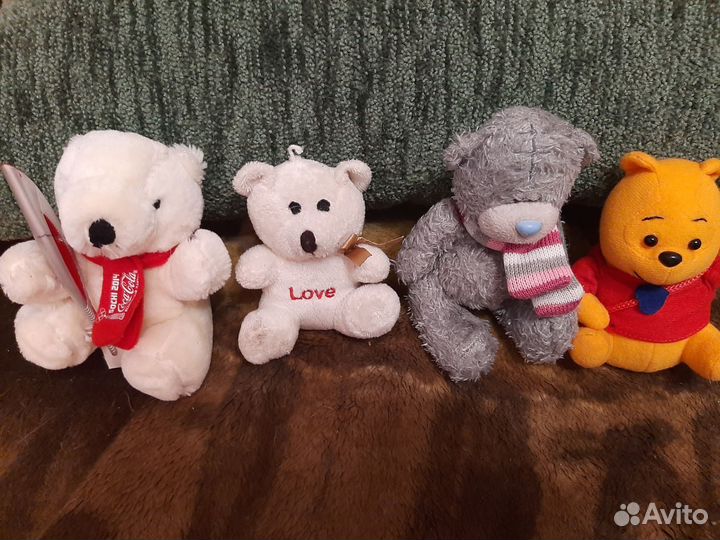 Мягкие игрушки пакетом мишки