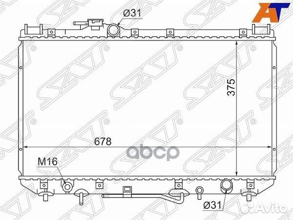 Радиатор Toyota Camry 90-94 / Vista 90-94 TY000