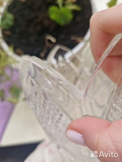 Ваза хрустальная тюльпан