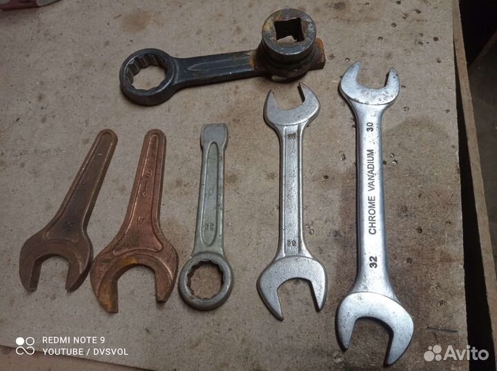 Ключ радиусный, ударный, накидной, рожковый