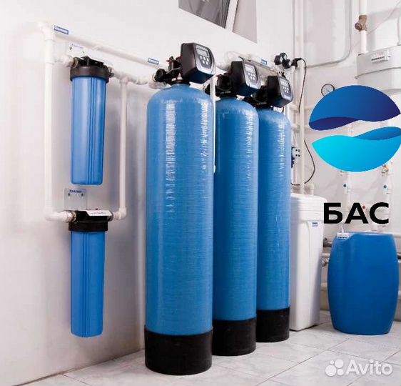 Система очистки воды от железа, марганца, жесткост