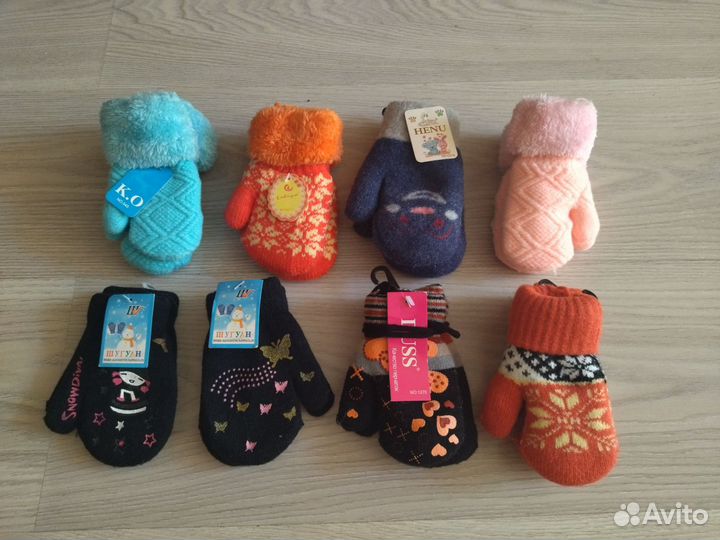 Варежки и перчатки детские от 0 до 15