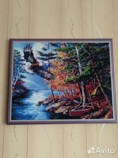 Алмазная мозаика готовая работа