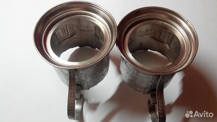 Подстаканник СССР Смольный, мнц, клеймо лэ 1950 -е