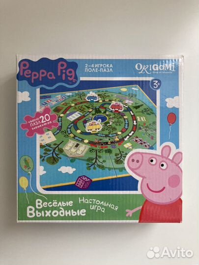Настольная игра Свинка Пеппа+ пазл 20 элементов