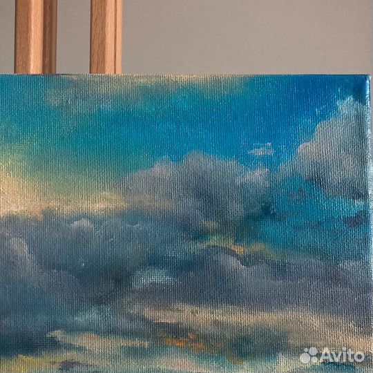 Картина маслом на холсте море