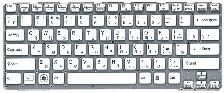 Клавиатура Sony vaio SVE14A1S1RB.RU3 серебристая