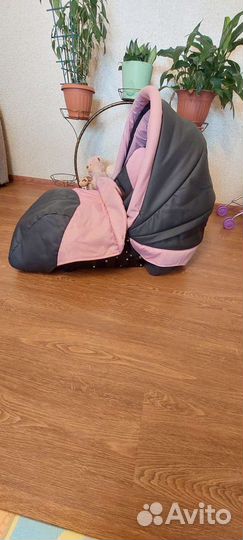 Коляска 3в1 Sevillababy Sofia Розовый джинс